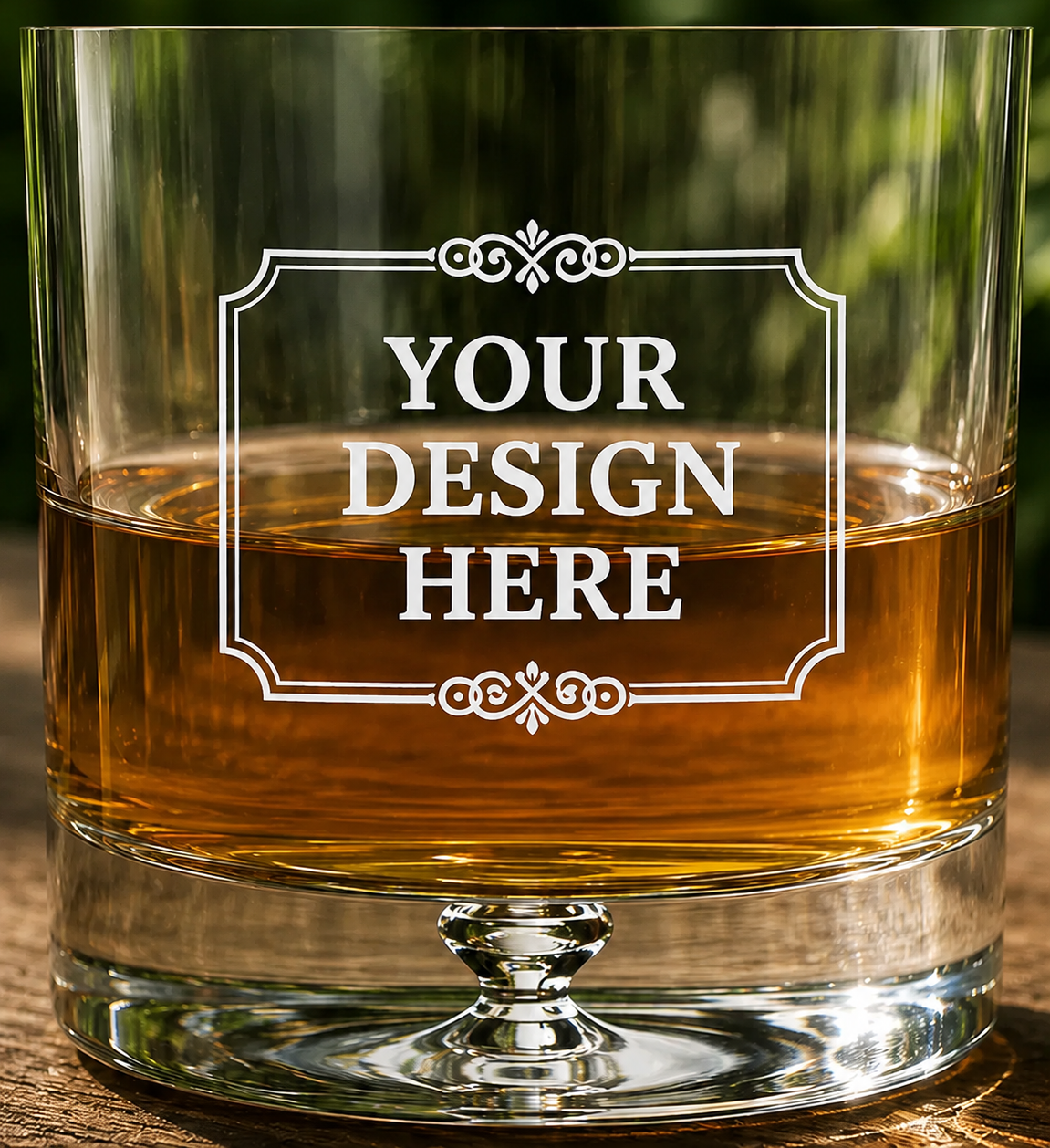 Custom Logo Etching • 144 Whiskey Glasses • Made in Europe & Satin-Etched in USA • 100% Lead-Free Crystal • Minimum Order Quantity: 144 Pieces • Pour Lines Applied Upon Request (Copy)