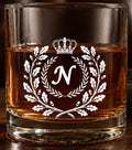 Monogram Initial “N” Glass – Made in Europe – 100% Lead-Free – Gift-Boxed – Free Shipping – Free Returns