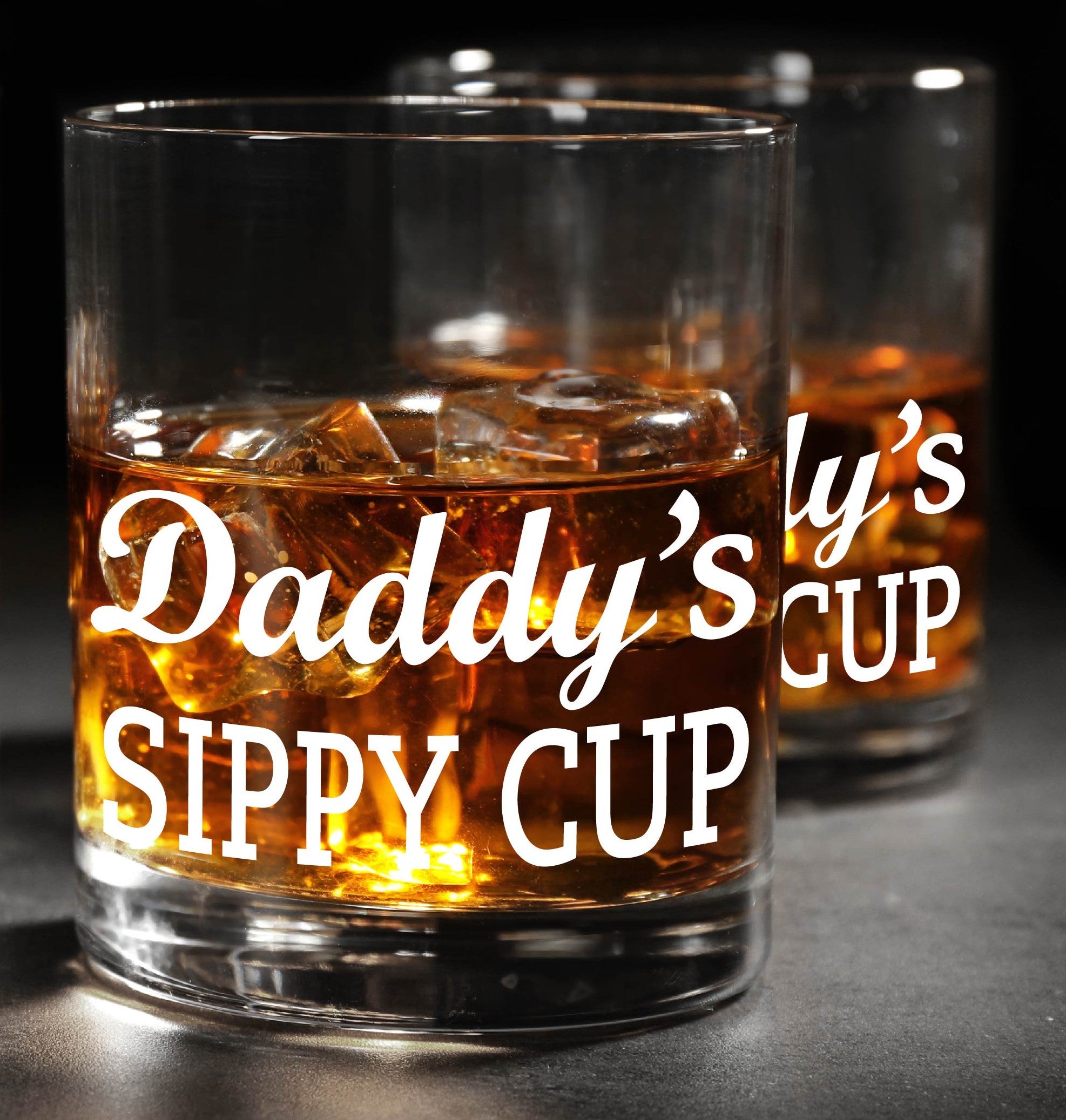 Daddy’s Sippy Cup Whiskey Glass – Made in Europe – Gift-Boxed – 100% Lead-Free Crystal – Free Shipping – Free Returns